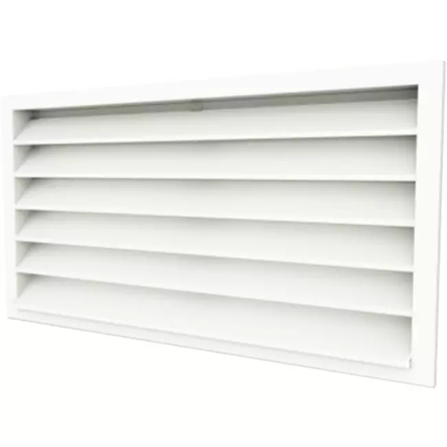 Buitenmuurrooster gegalvaniseerd staal 1000x300 - RAL 9010