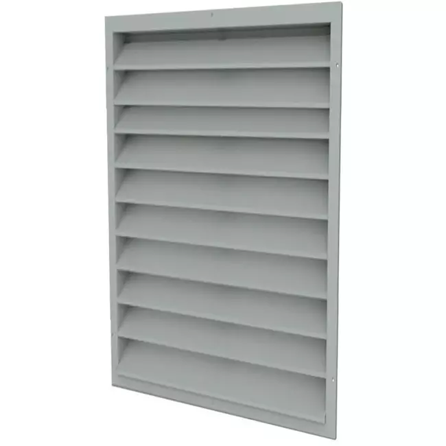 Buitenmuurrooster gegalvaniseerd staal 300x500