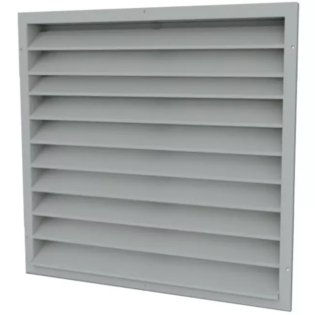 Buitenmuurrooster gegalvaniseerd staal 400x400