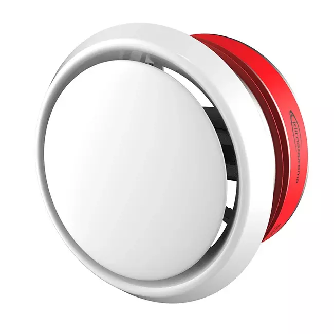 Clapet coupe-feu circulaire 125mm avec vanne de ventilation - E-BFDC V EI120S D125