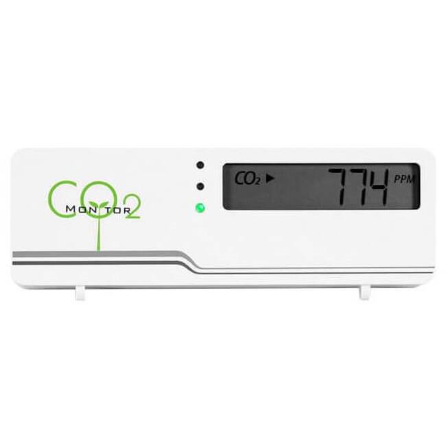 Compteur de CO2 - indicateur d'air compact avec affichage de la température