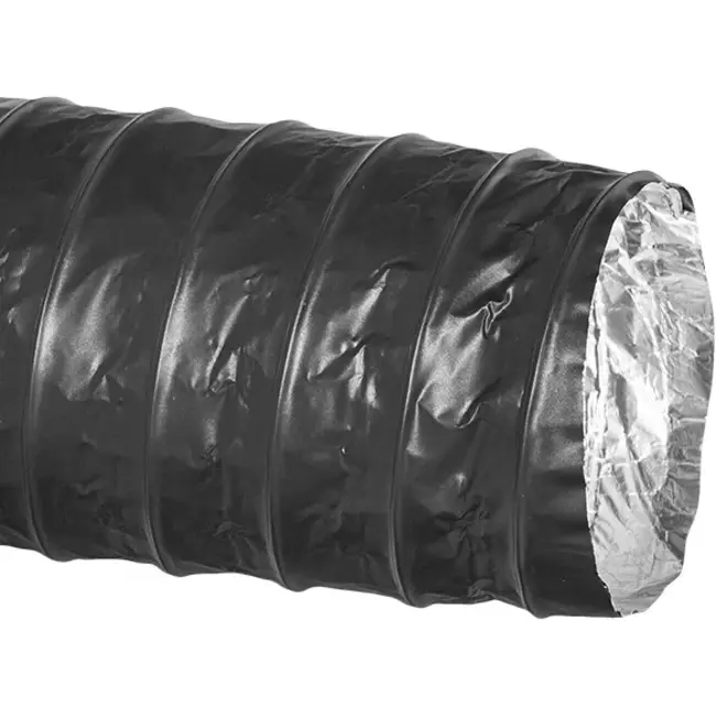 Combidec ventilatieslang aluminium met polyester buitenlaag ZWART Ø 100 mm (10 meter)