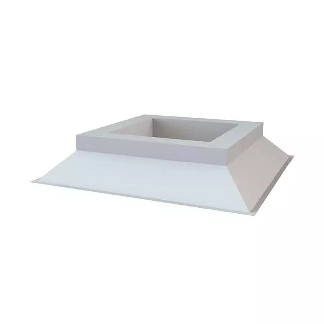 DOS ongeïsoleerde aluminium dakopstand 1100 x 400