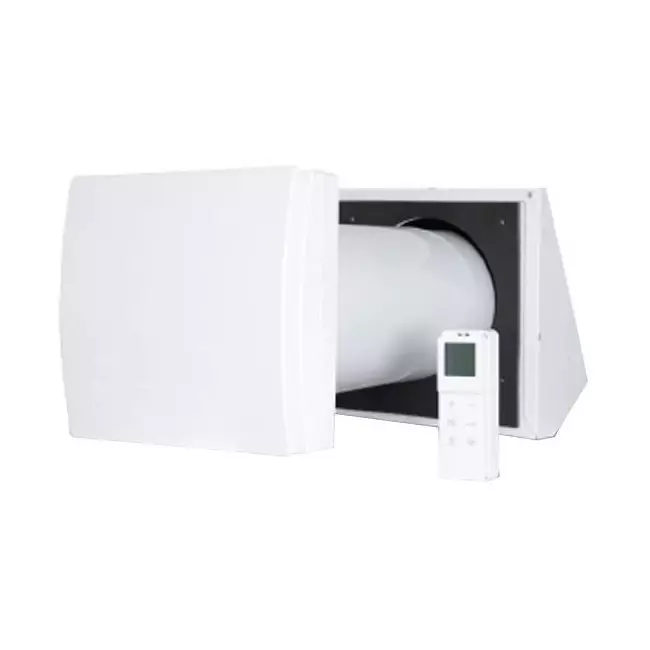 WTW décentralisé HRU wall Ø100 avec télécommande - 25 m³/h - HRU-WALL-RC-100-25-PEG