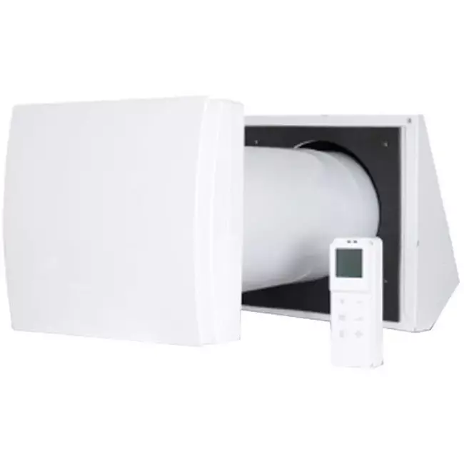 WTW décentralisé HRU wall Ø100 avec télécommande - 25 m³/h - HRU-WALL-RC-100-25-PEG