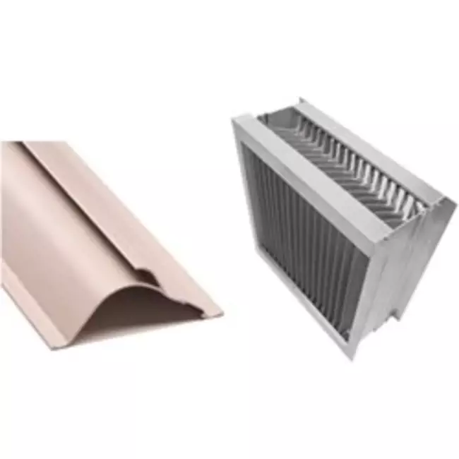Aluminium-Tropffänger mit Kunststoff-Lamellenprofil B=200 x H=1100