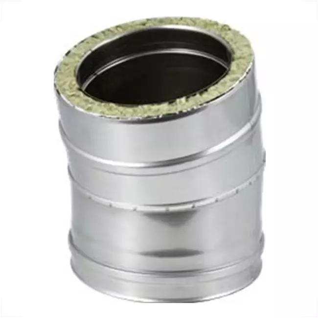 DW diameter 350 mm (350/400) bocht 15 gr I316L/I304 (D0,5/0,6)