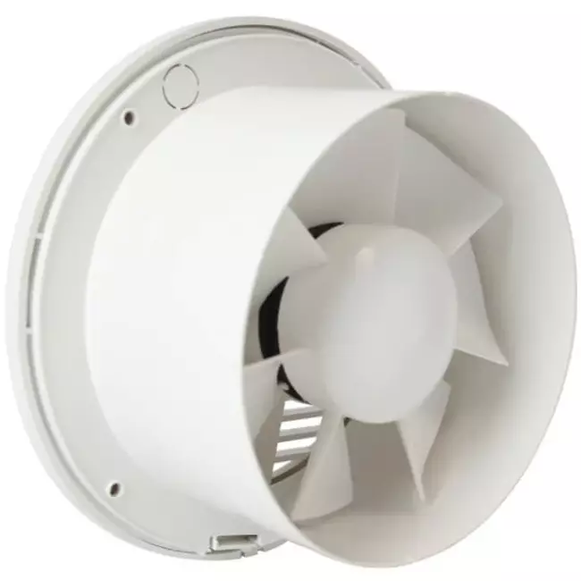 Badkamer ventilator rond Ø 150 mm wit met timer - EA150T