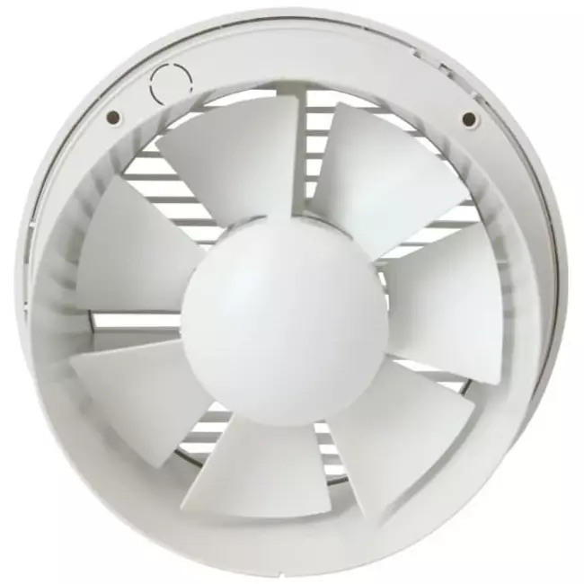Badkamer ventilator rond Ø 150 mm wit met timer - EA150T