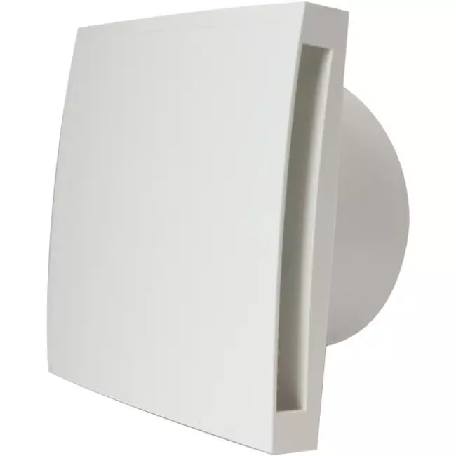 Badkamerventilator Ø 125mm wit met timer en vochtigheidssensor - Design EET125HT