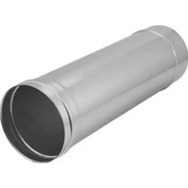 Kachelpijp Ø 300 mm RVS enkelwandig - L = 300 mm