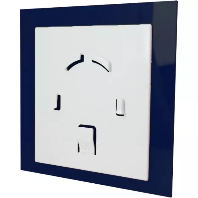 Air Roxy badkamerventilator met aansluitdiameter 125 mm met timer – kunststof front blauw