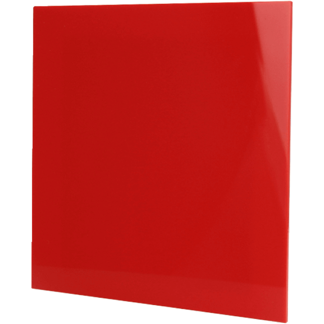 Grille 15x15cm front en plastique coloré en rouge