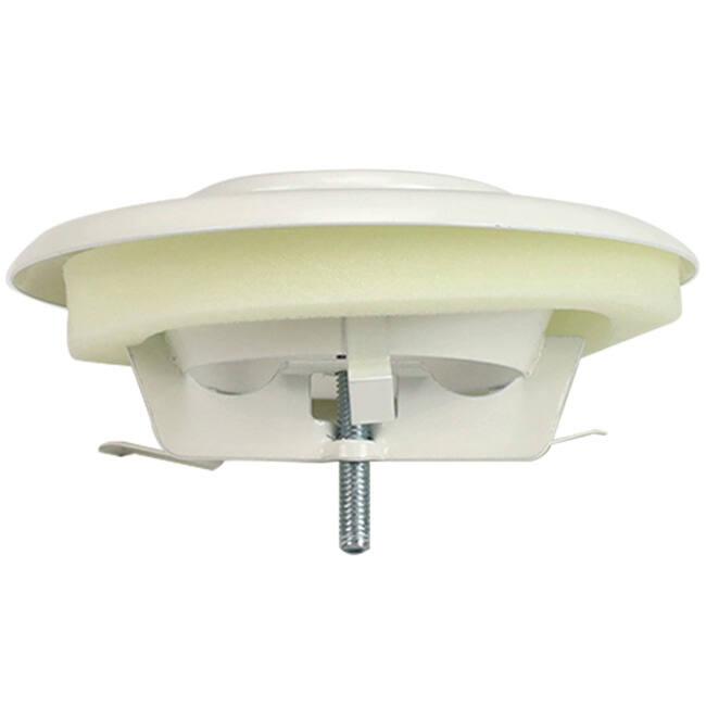 Ventilatie afvoer ventiel 100mm met metaal klemveren - DVS-C100 RAL9010