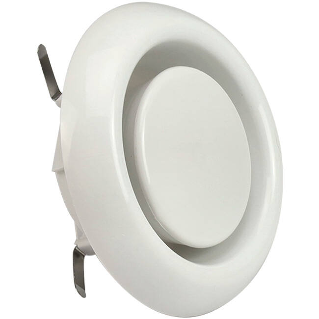 Ventilatie afvoer ventiel 100mm met klemveren - AVP-C100
