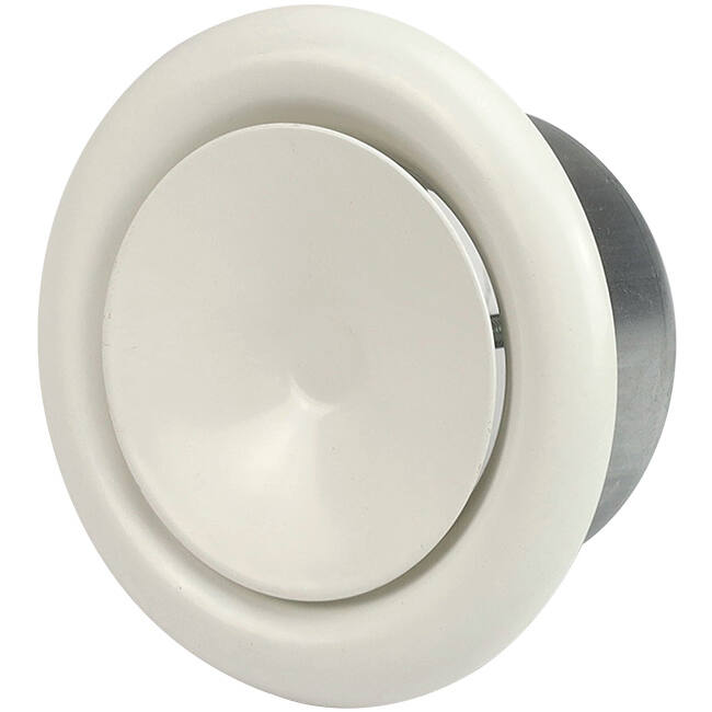 Soupape de ventilation 160 mm métal - S-DVS160 RAL9010