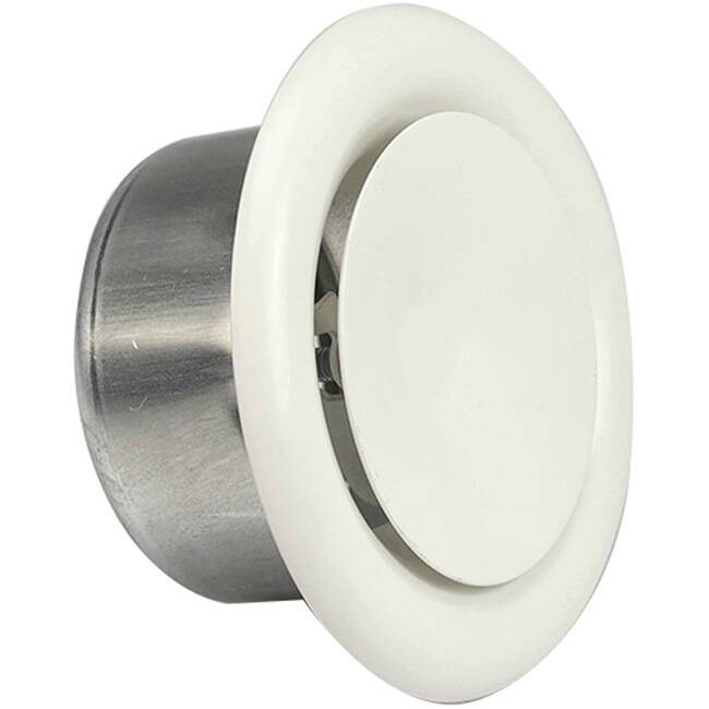Soupape de ventilation 160 mm métal - S-DVS160 RAL9010