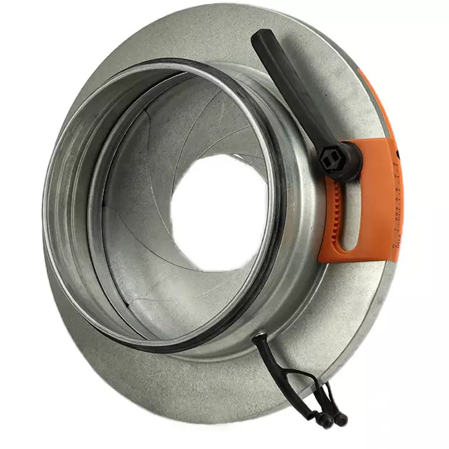 Irisklep 250 mm - Sendzimir verzinkt staal - IRIS250