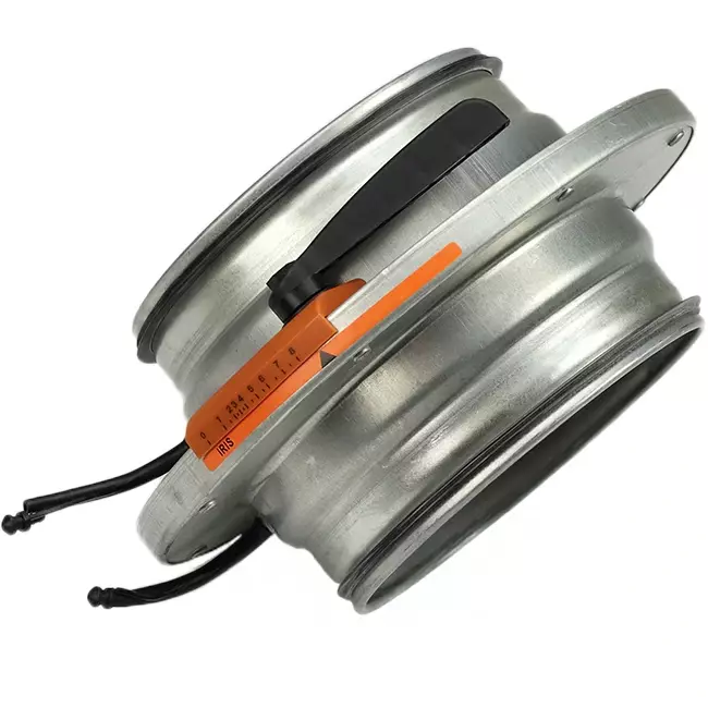 Irisklep 250 mm - Sendzimir verzinkt staal - IRIS250
