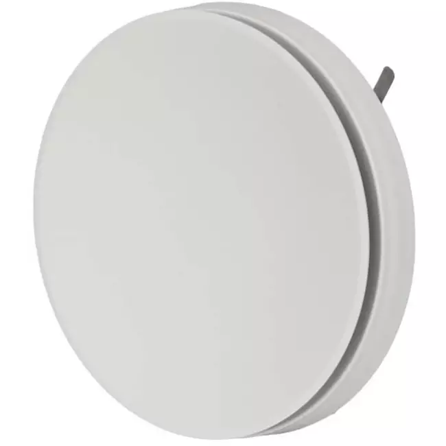 Bouche de soufflage plastique 160 mm RAL 9003 avec clips à ressorts et déflecteur - I-Valve Rondo 160
