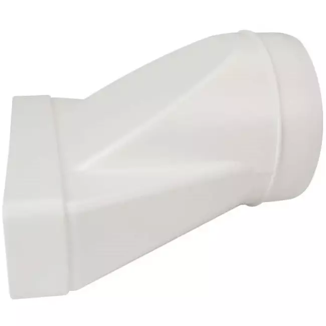 Rechthoekig kunststof verloop Ø125mm - 220X55mm - KSD25-125