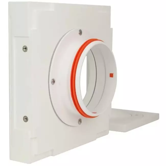 Ergovent instucbaar frameloos ventilatieventiel vierkant 100 mm