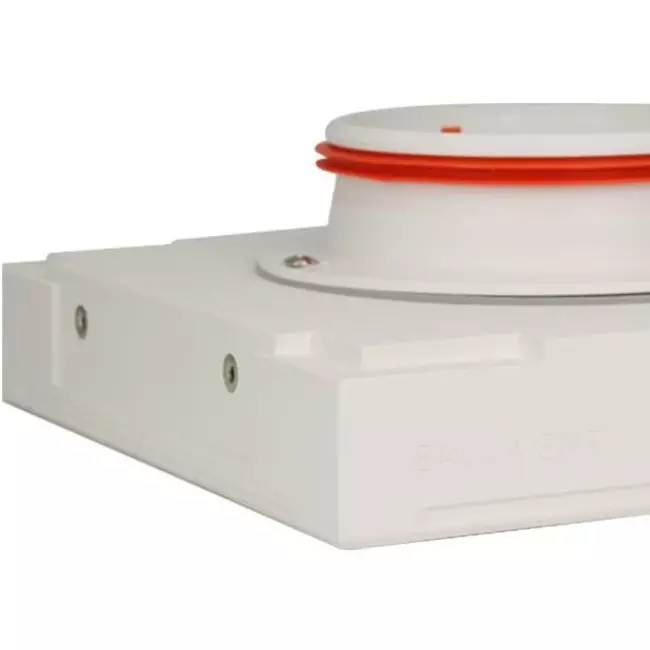 Ergovent instucbaar frameloos ventilatieventiel vierkant 100 mm