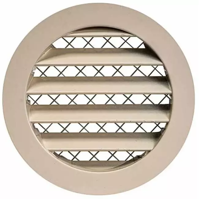 Aluminium rooster Ø160 beige - MRA160Y - RAL1015