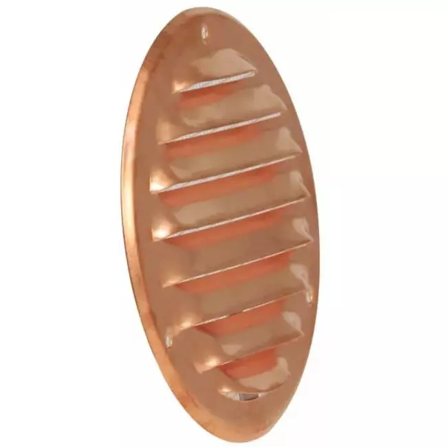 Metalen ventilatierooster rond Ø200 mm koper - MR200Cu