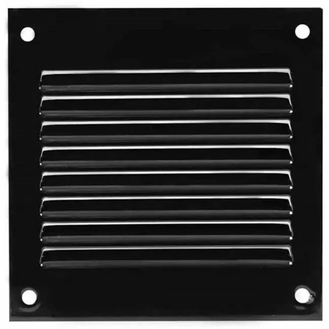 Grille métal 100 x 100 mm noir - MR1010M - RAL9005