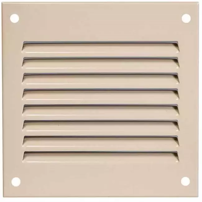 Grille métal 100 x 100 mm beige - MR1010Y