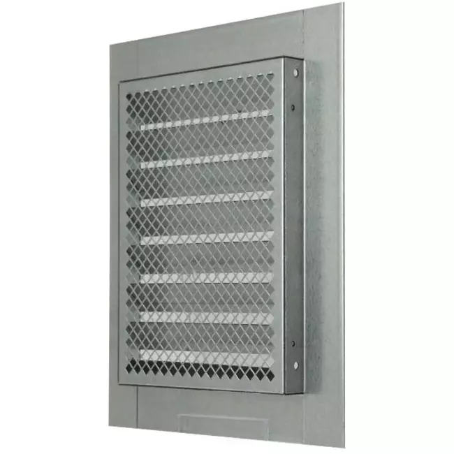 Grille métal industriel 150 x 200 mm zinc - MRF1520Zn