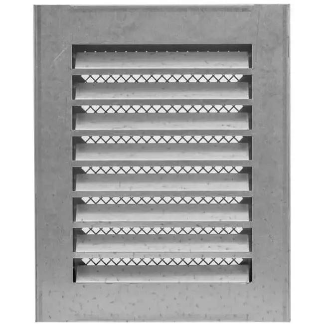 Grille métal industriel 150 x 200 mm zinc - MRF1520Zn