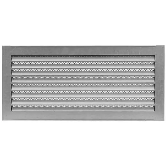 Grille métal industriel 500 x 200 mm zinc - MRF5020Zn
