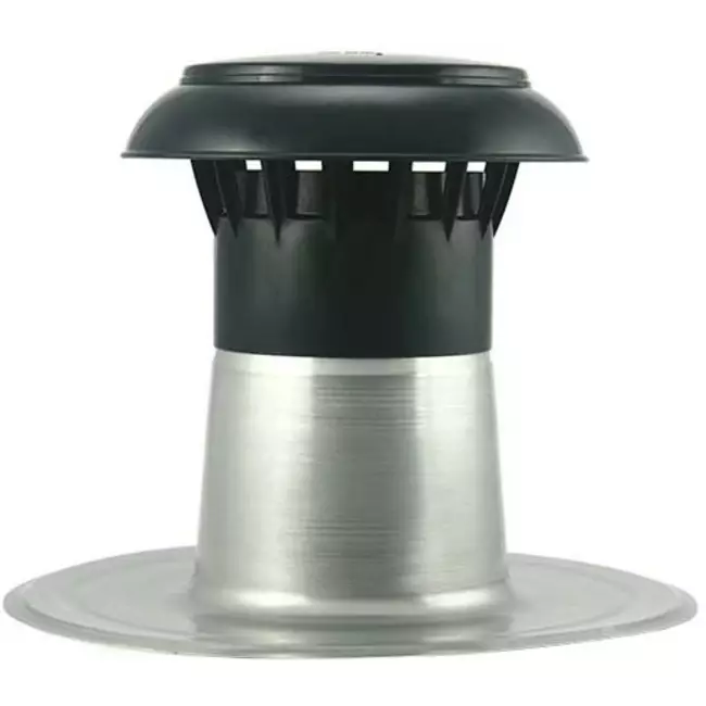 Aération pour toit plat avec capuchon en plastique Ø 150-160 mm