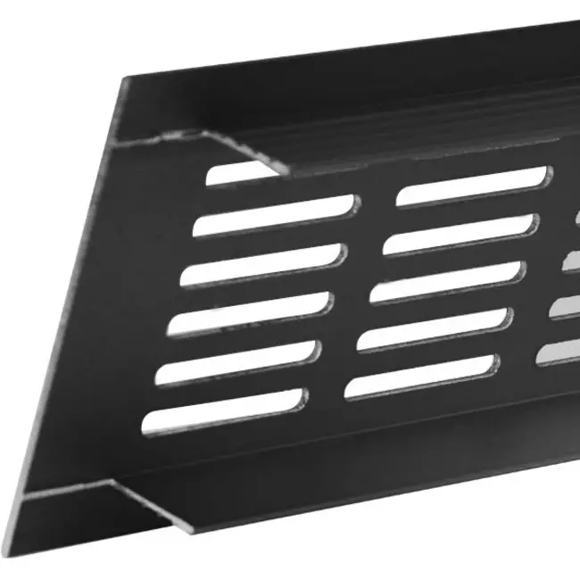Plintrooster aluminium - zwart L=300mm x H=60mm -RA630B