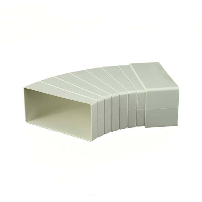 Coude horizontal rectangulaire en plastique à 15-60° 110 x 55 - KLH15-60
