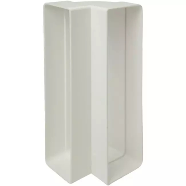 Rechthoekige kunststof verticale 90° bocht 220x90mm - KLV29-90