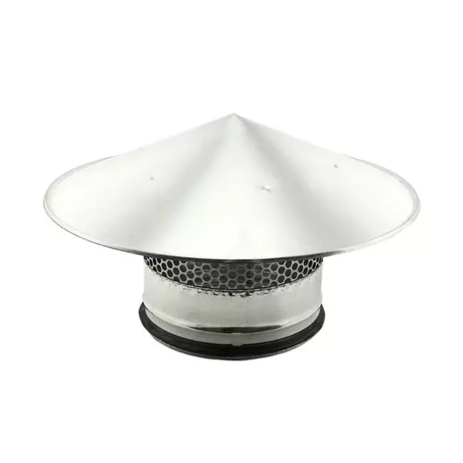 Sortie de toit avec grille Ø 250 mm - Galvanisée
