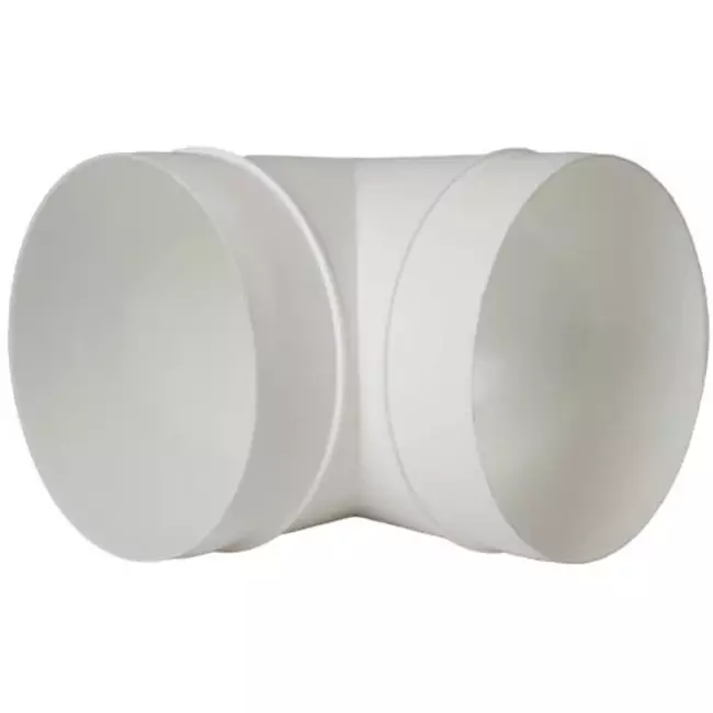 Ronde kunststof 90 ° bocht diameter: 125 mm AL125-90