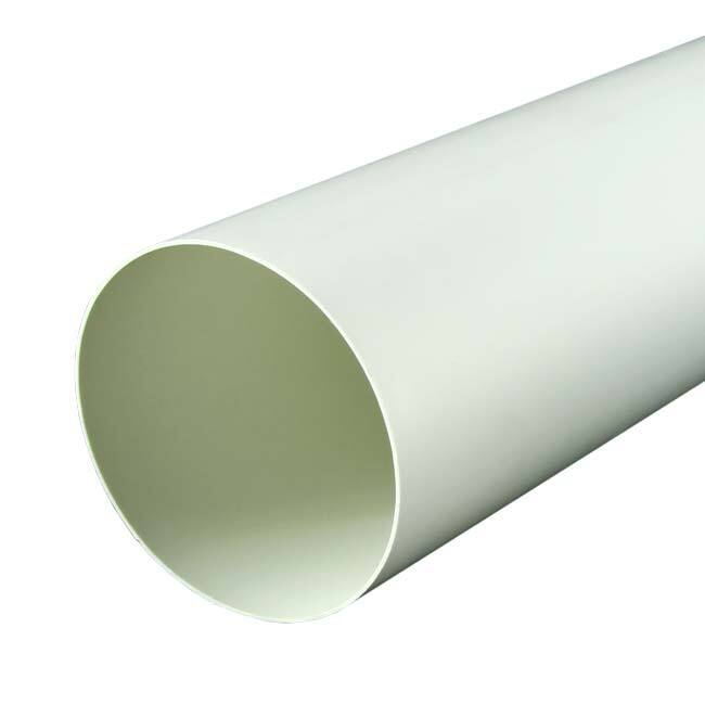 Gaine de ventilation ronde en plastique Ø 100 mm L=1 mètre A100-1