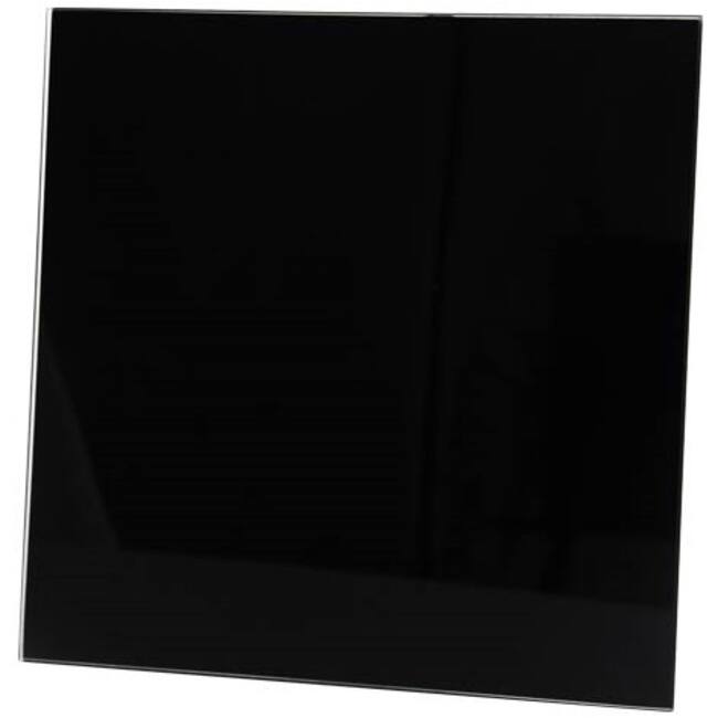Grille 15x15cm front en plastique coloré en noir