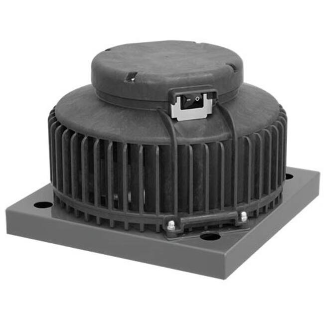 Tourelle de ventilation Ruck en plastique avec interrupteur d'isolement 900 m³/h - DHA 220 E2P 01