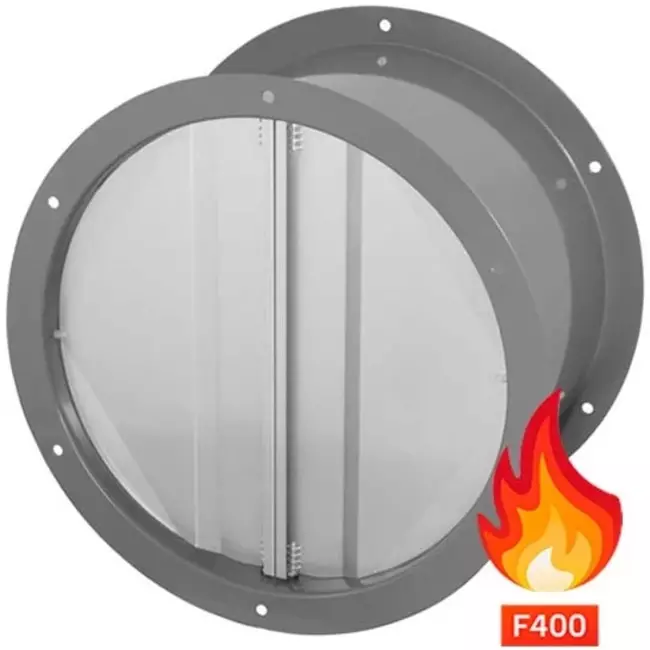 Ruck terugslagklep 400°C F4 voor axiaalventilator Ø1000 - RVK 1000 F4