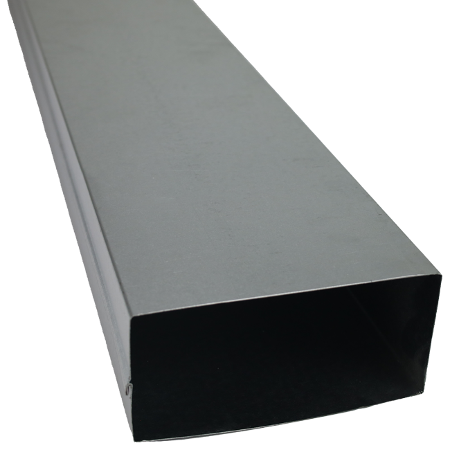 Gegalvaniseerd instortkanaal 220x80 mm met lengte 3000 mm