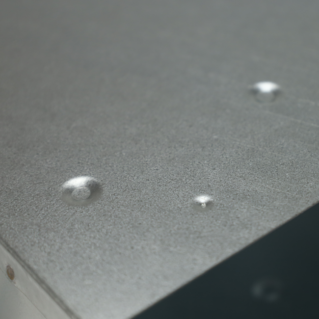 Couvercle 300x80 pour gaine plate galvanisée