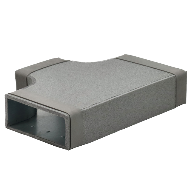 Thermoduct T-stuk 90 graden 220x80 - 220x80 tbv instortkanaal