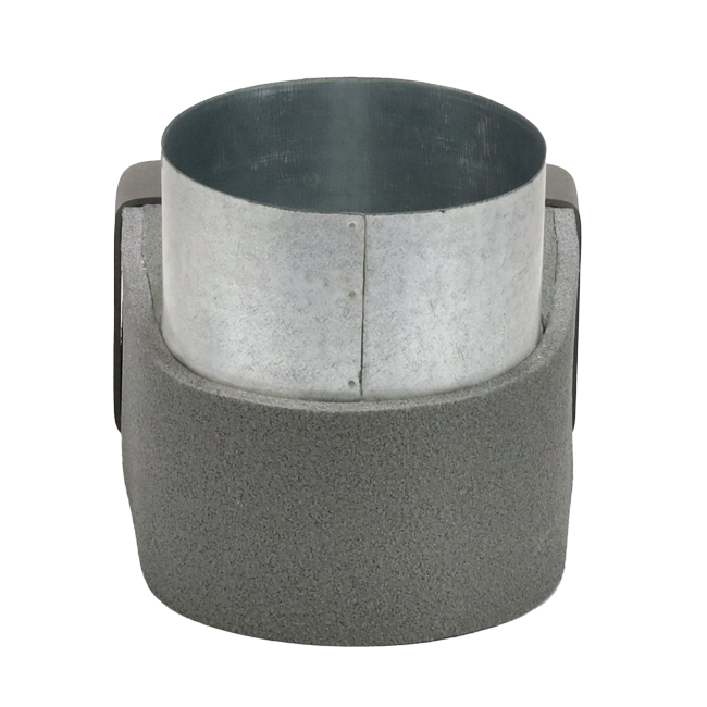 Thermoduct lepe hoekstuk 170mm x 80mm naar Ø 160mm