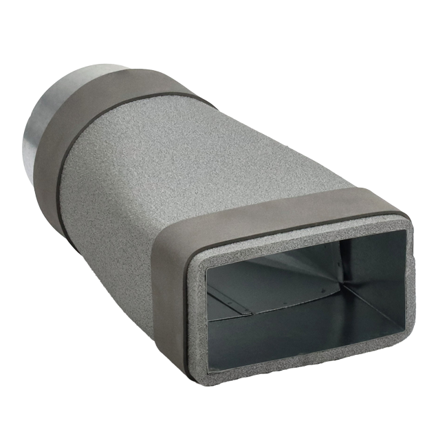 Thermoduct verloopstuk 170x80 naar diameter 150 mm tbv instortkanaal