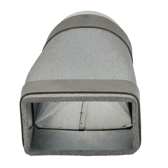 Thermoduct verloopstuk 170x80 naar diameter 150 mm tbv instortkanaal